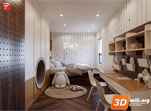 Children Room Scenes Skp FIles 